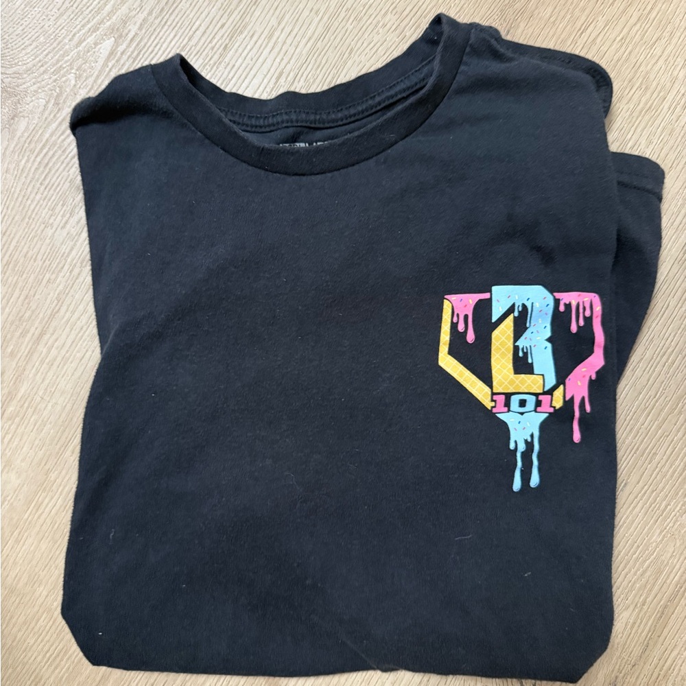 Baseball lifestyle 101 ice cream shirt
